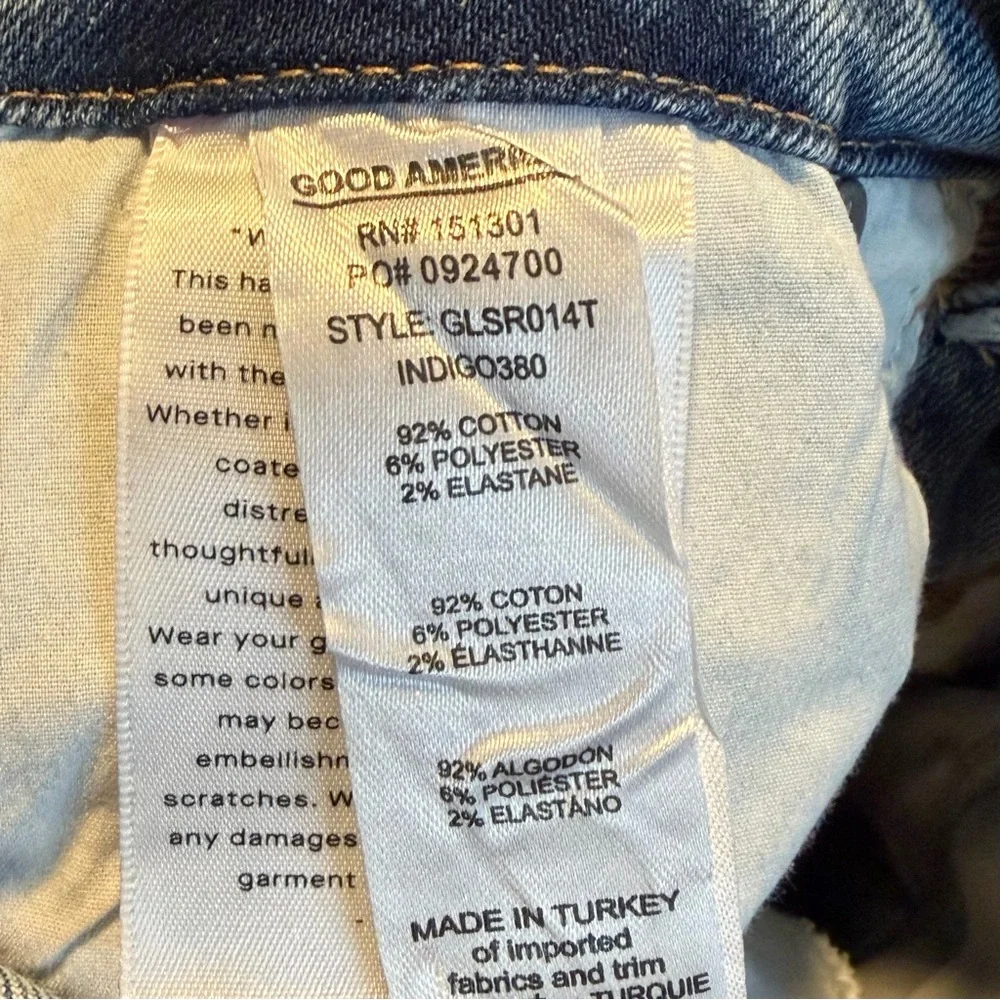 Good American Good Legs Straight Jeans with Western Details 4 27 Light Wash